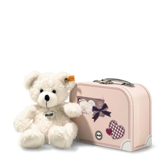 Steiff Lotte Teddy bear in suitcase,(111563) size 28cm