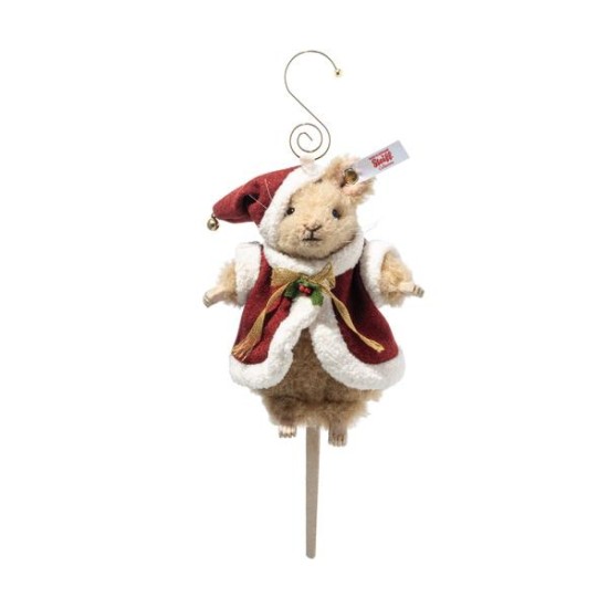 Steiff Santa mouse ornament (007262) limit 2000 size 12cm
