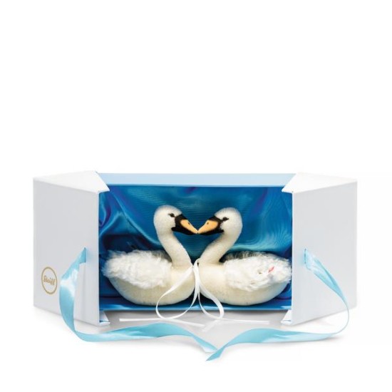 Steiff Wedding swan set, (021114) limit 1,000 size 15cm