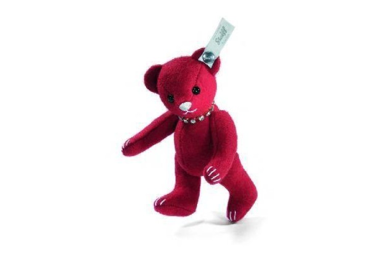 Felt Teddy bear red (035845)size 13cm