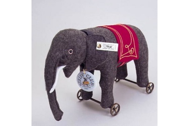 STEIFF CLUB Elephant on Wheels 1997 (420115)22cm